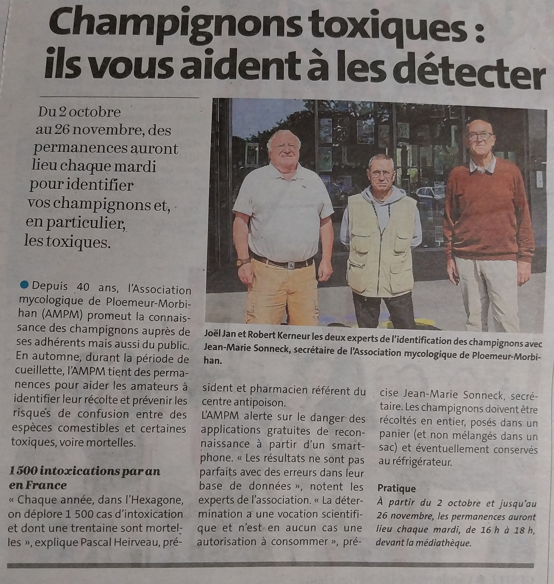 Article Ouest France 24 09 2024